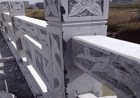 石材工藝 | 青石欄桿現場雕刻及安裝施工細部做法 青石欄桿