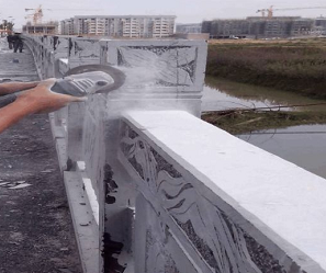 石材工藝 | 青石欄桿現場雕刻及安裝施工細部做法 青石欄桿