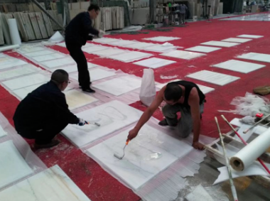 晏輝:石材背面揚砂加工工藝,了解過嗎? 石材揚砂工藝