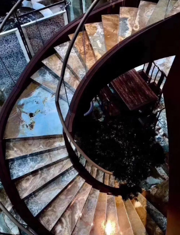 技術活:做一個優質的大理石旋轉樓梯,有多難? 大理石旋轉樓梯