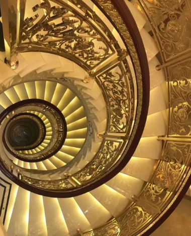 技術活:做一個優質的大理石旋轉樓梯,有多難? 大理石旋轉樓梯