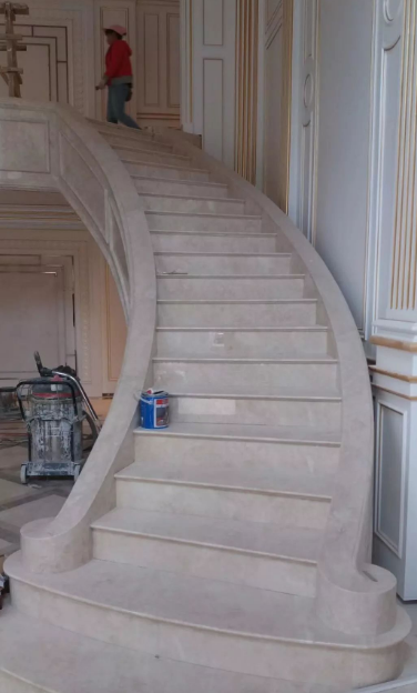 技術活:做一個優質的大理石旋轉樓梯,有多難? 大理石旋轉樓梯