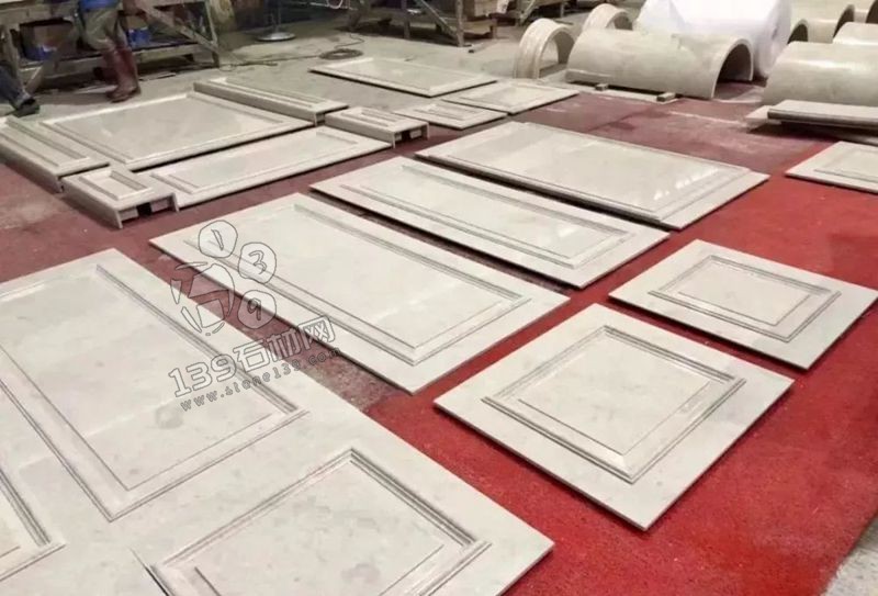 奧特曼米黃大理石羅馬背景墻排版過程賞析!