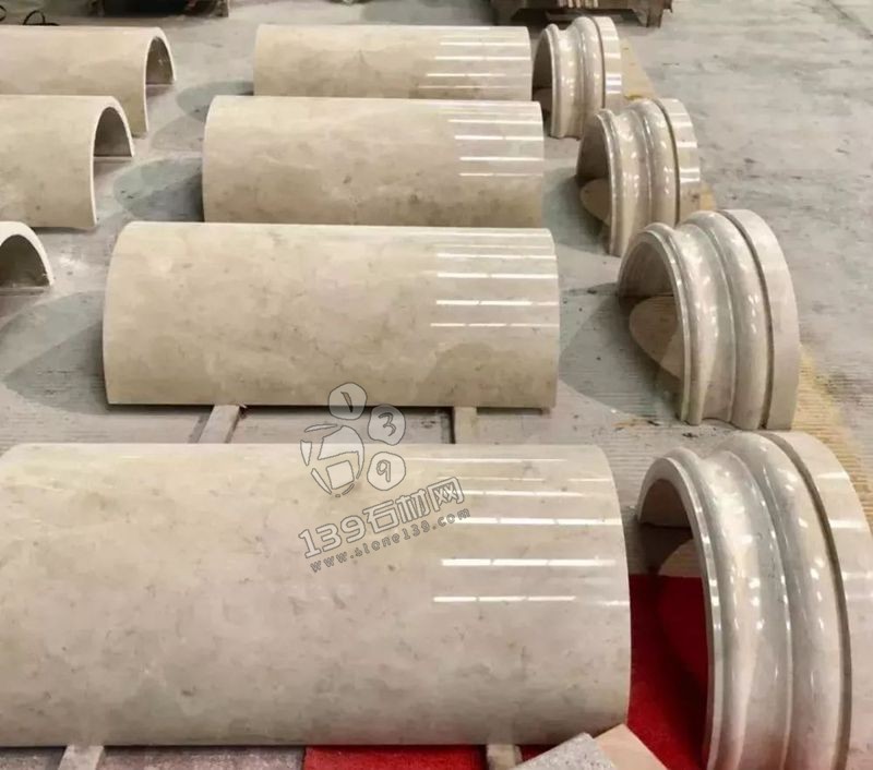 奧特曼米黃大理石羅馬背景墻排版過程賞析!