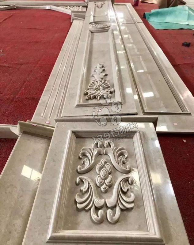 奧特曼米黃大理石羅馬背景墻排版過程賞析!