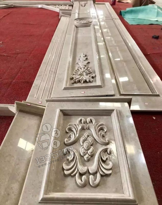 奧特曼米黃大理石羅馬背景墻排版過程賞析!