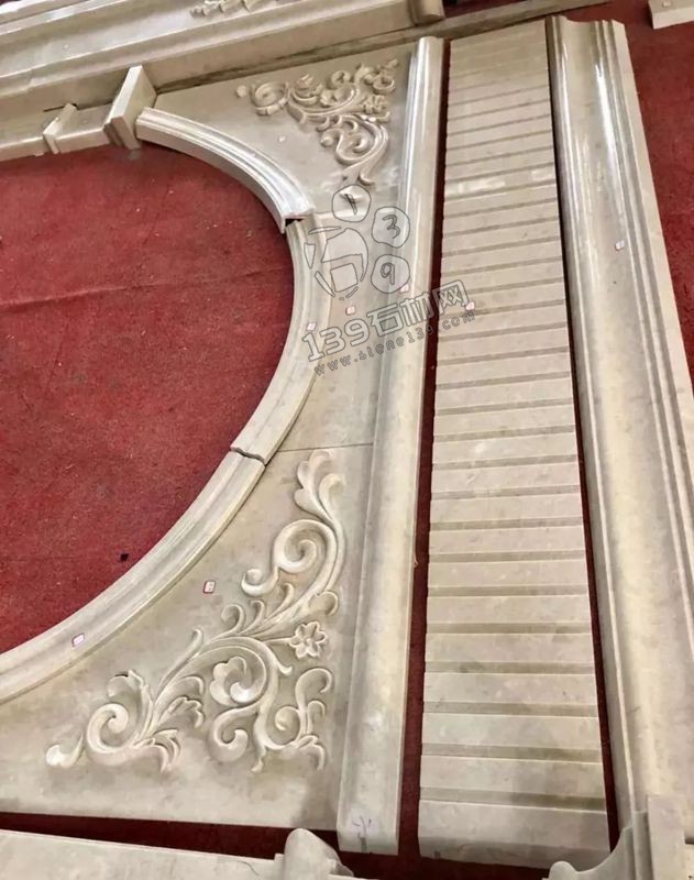 奧特曼米黃大理石羅馬背景墻排版過程賞析!