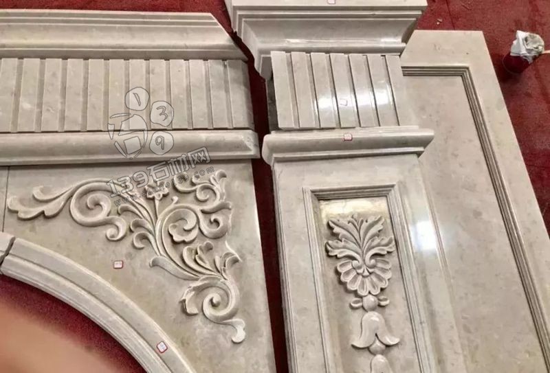 奧特曼米黃大理石羅馬背景墻排版過程賞析!