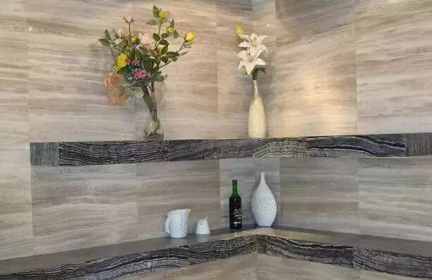 國產木紋大理石之白木紋與咖啡木紋對比