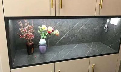 家里的鞋柜酒柜用石材做臺面的兩種方式和優缺點