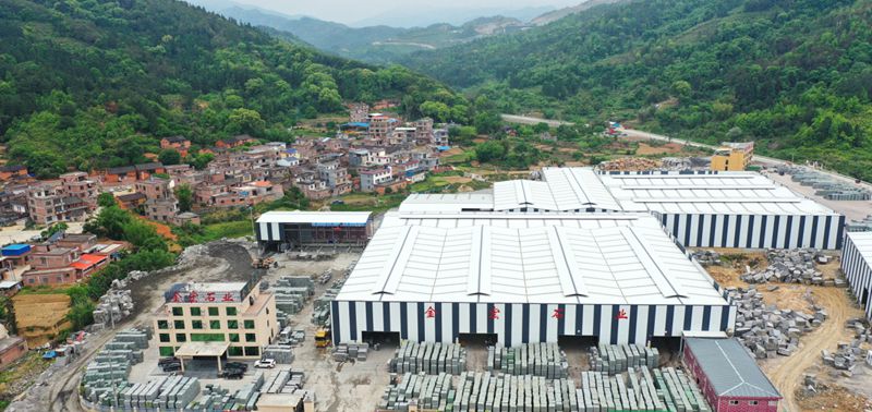 廣西鐘山芝麻黑荒料(廠礦一體)