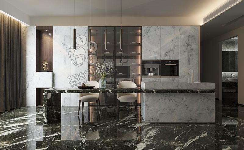家里裝修廚房臺面選擇木材、還是石材、或者不銹鋼? 大理石廚房臺面