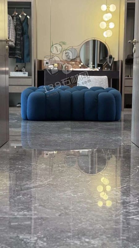 大平層精裝大理石地面鑫爵灰應(yīng)用案例