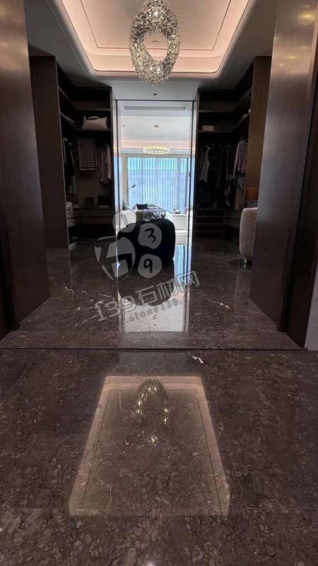 大平層精裝大理石地面鑫爵灰應(yīng)用案例