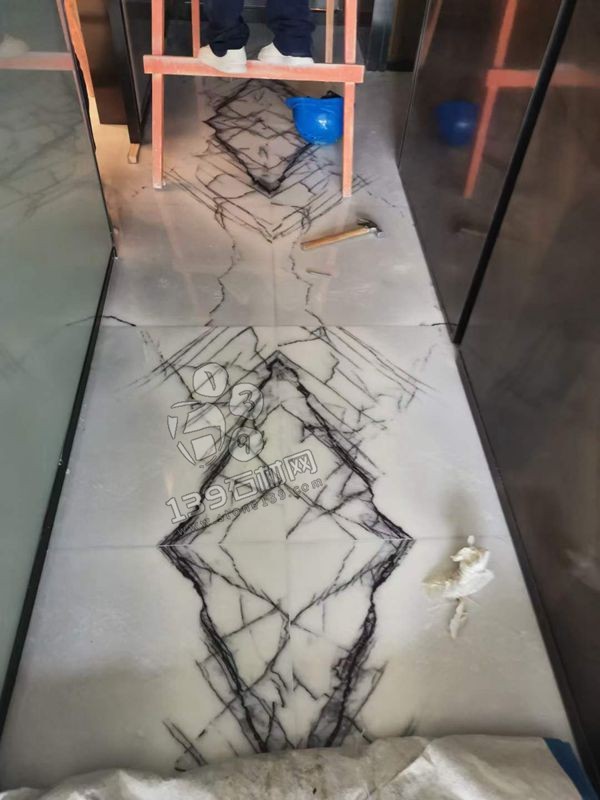 意大利天堂鳥水云沙大理石地面裝飾