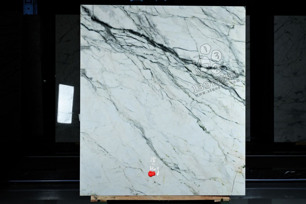 國產水墨魚肚白大理石 (極致平替進口魚肚白)