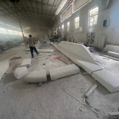 超級長凳 石材長凳造型定制